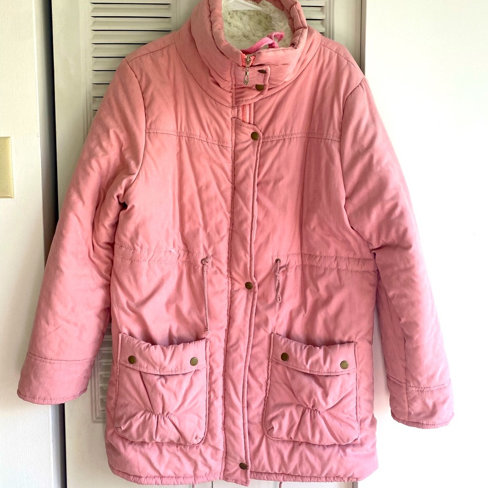 Pink Winter Coat Parka - XL